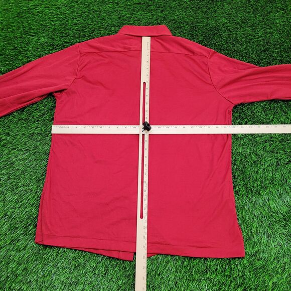 Vintage 80s Kings-Road Button Shirt Large 22x27 Red - Picture 6 of 11